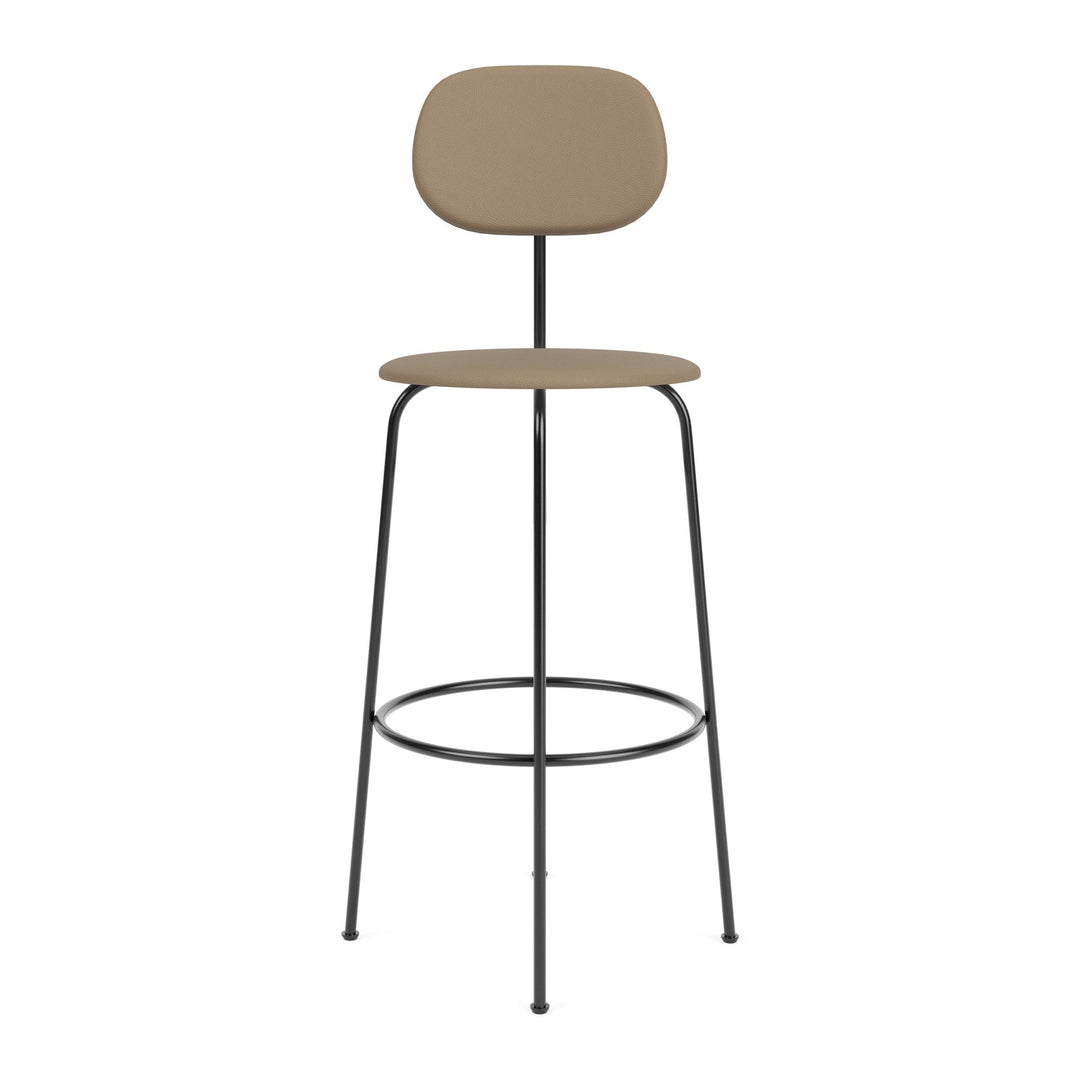 Afteroom Upholstered Stool Plus Table & Bar Stools Audo Copenhagen 1611 - Sierra Stone Leather Bar: 42.3 in height