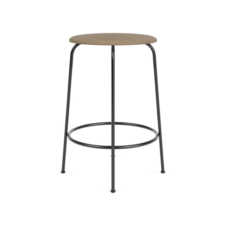 Afteroom Upholstered Stool Table & Bar Stools Audo Copenhagen 1611 - Sierra Stone Leather Counter: 25.6 in height