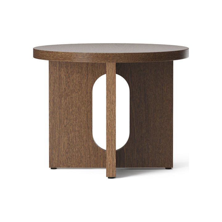 Androgyne Side Table with Wood Base Accent Tables Audo Copenhagen Dark Stained Oak / Dark Stained Oak