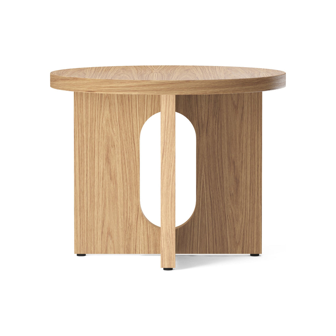 Androgyne Side Table with Wood Base Accent Tables Audo Copenhagen Natural Oak / Natural Oak