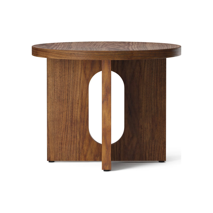 Androgyne Side Table with Wood Base Accent Tables Audo Copenhagen Walnut / Walnut