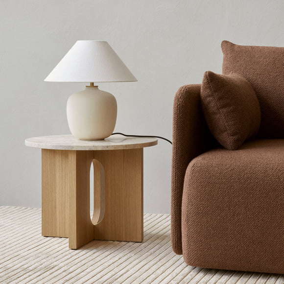 Androgyne Side Table with Wood Base Accent Tables Audo Copenhagen