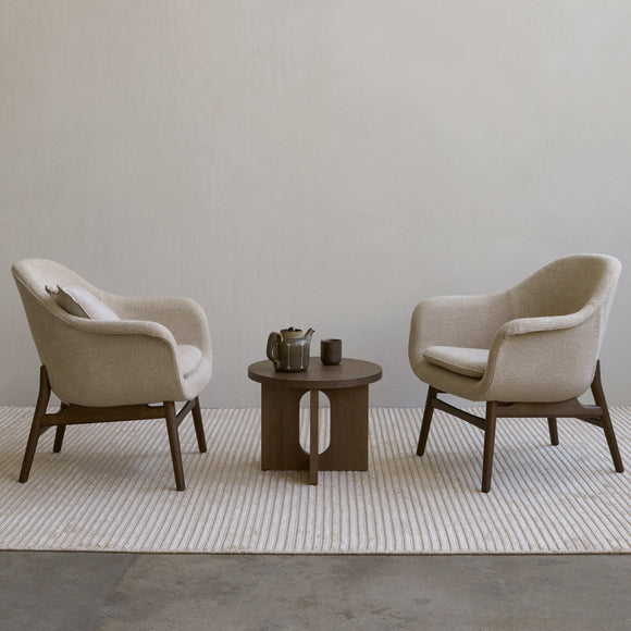 Androgyne Side Table with Wood Base Accent Tables Audo Copenhagen