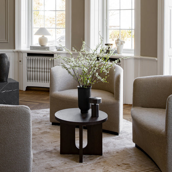 Androgyne Side Table with Wood Base Accent Tables Audo Copenhagen