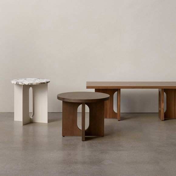 Androgyne Side Table with Wood Base Accent Tables Audo Copenhagen