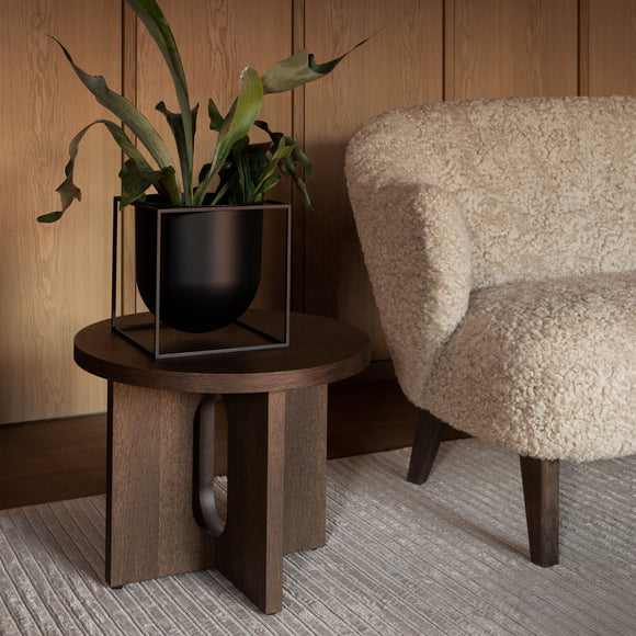 Androgyne Side Table with Wood Base Accent Tables Audo Copenhagen