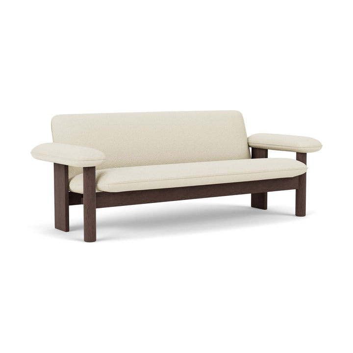 Brasilia 2-Seater Sofa Sofas Audo Copenhagen 0200 - Baru White / Dark Stained Oak