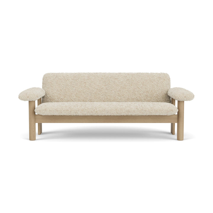 Brasilia Sheepskin 2-Seater Sofa Sofas Audo Copenhagen Sheepskin Nature Natural Oak