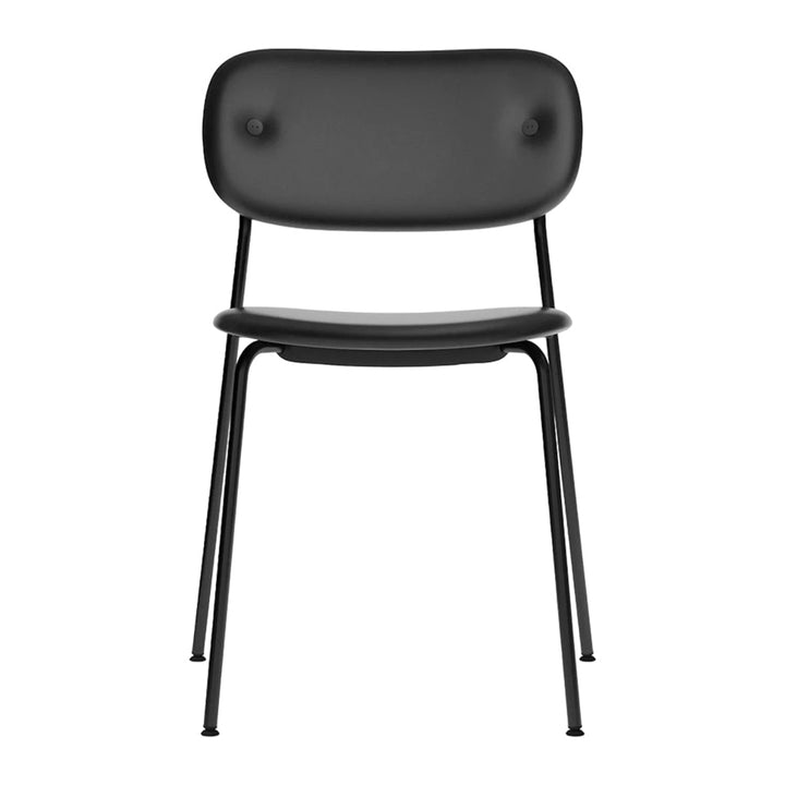 Co Fully Upholstered Chair Chairs Audo Copenhagen 0842 - Dakar Black Leather / Black