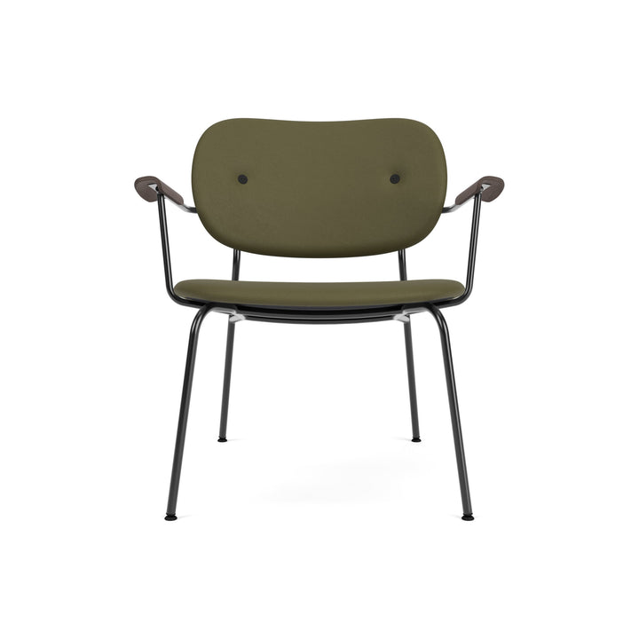 Co Fully Upholstered Lounge Chair Chairs Audo Copenhagen 0441 - Sierra Army Leather / Dark Stained Oak