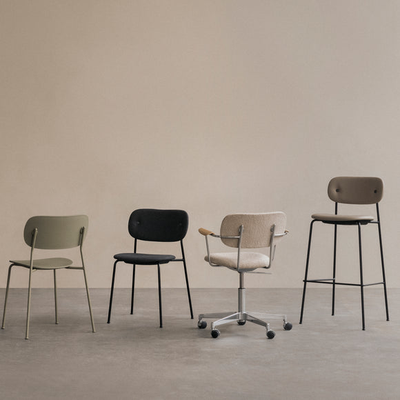 Co Fully Upholstered Task Chair with Armrest Chairs Audo Copenhagen