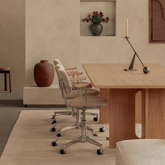 Co Fully Upholstered Task Chair with Armrest Chairs Audo Copenhagen