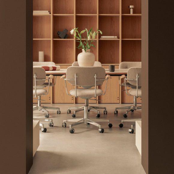 Co Fully Upholstered Task Chair with Armrest Chairs Audo Copenhagen