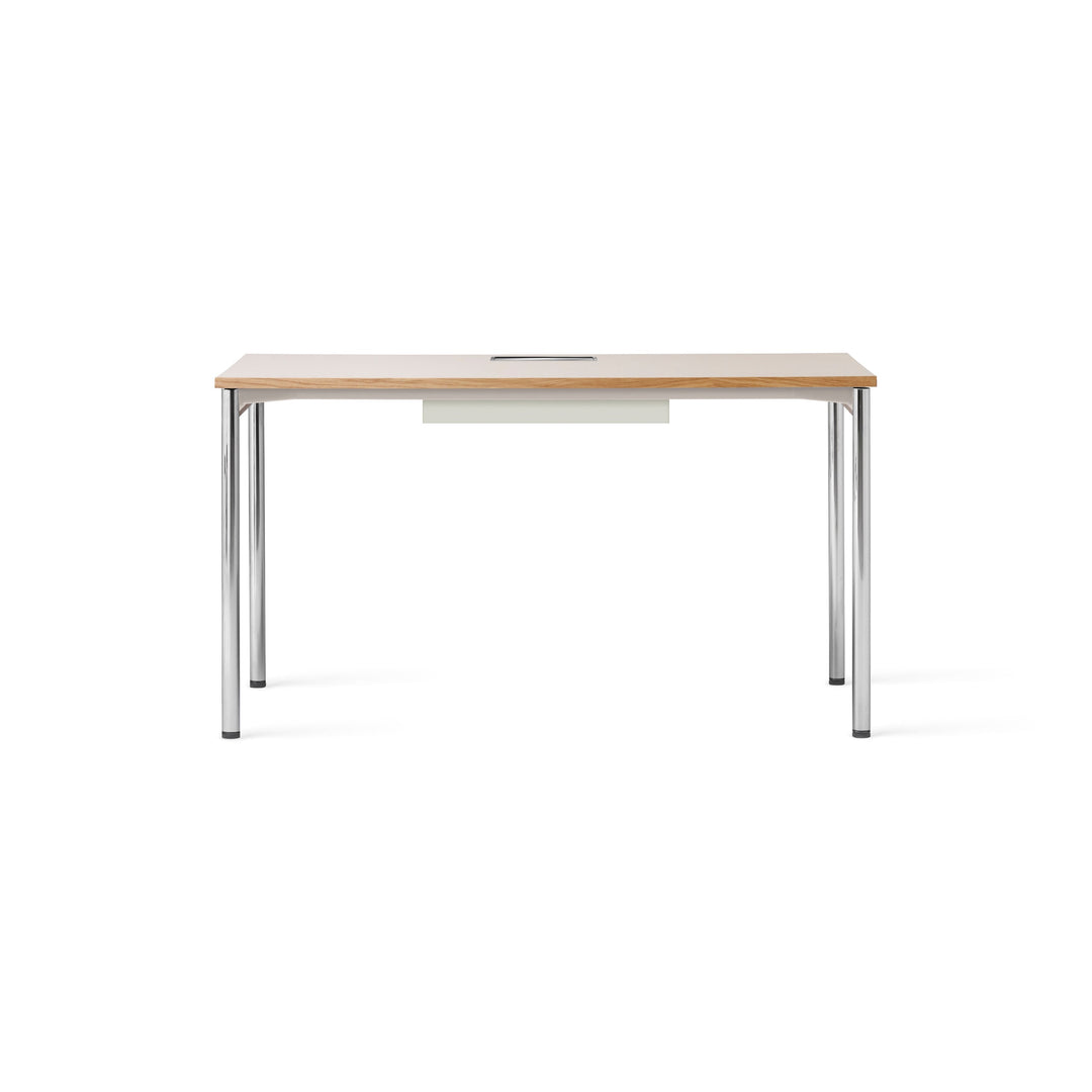 Co Management Table Desks Audo Copenhagen Laminate Creme / Chrome Small: 55.1 in width