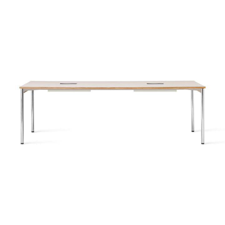 Co Management Table Desks Audo Copenhagen Laminate Creme / Chrome Large: 94.4 in width