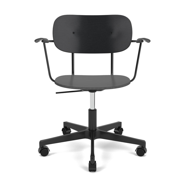 Co Task Chair with Armrest Chairs Audo Copenhagen Black Oak Black