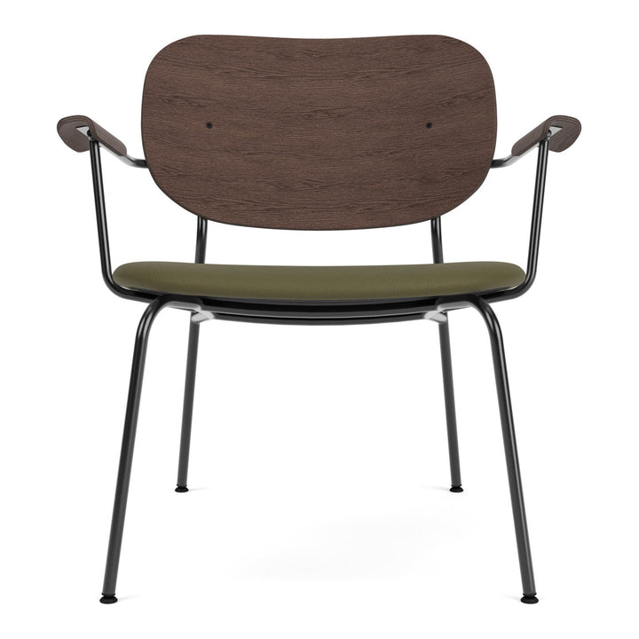 Co Upholstered Lounge Chair Chairs Audo Copenhagen Dark Stained Oak / 0441 - Sierra Army Leather