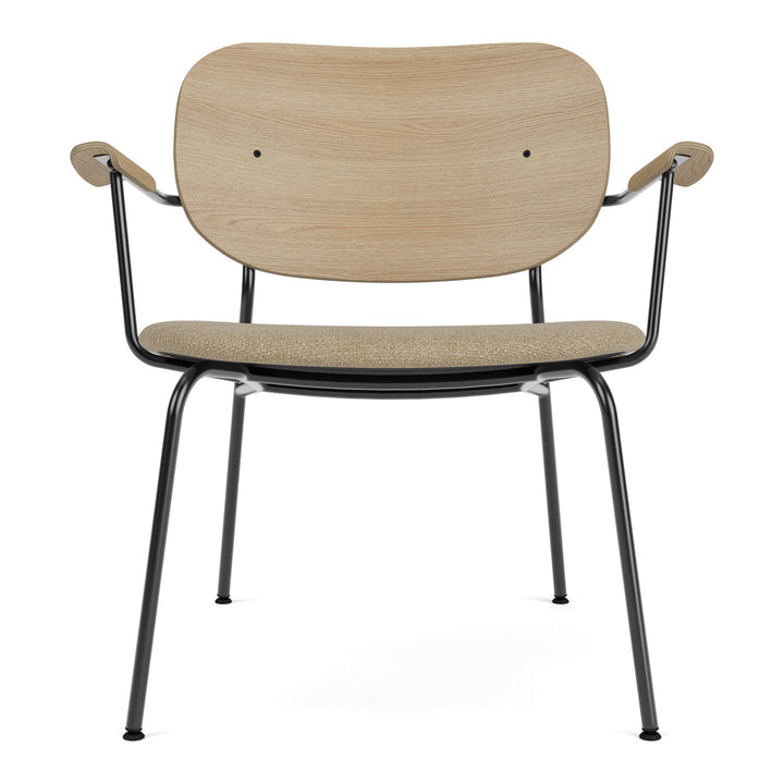 Co Upholstered Lounge Chair Chairs Audo Copenhagen Natural Oak / 02 - Audo Boucle Beige