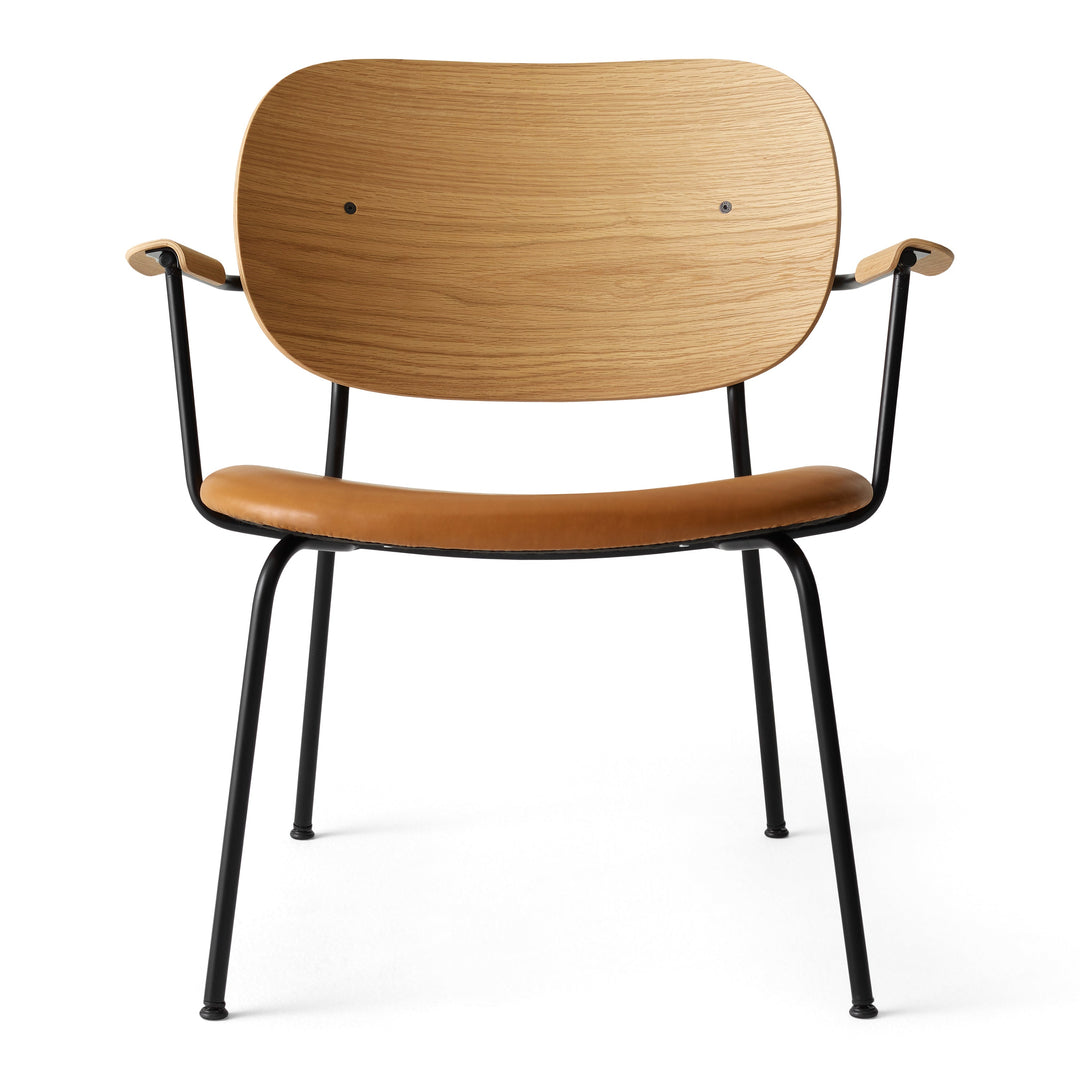 Co Upholstered Lounge Chair Chairs Audo Copenhagen Natural Oak / 0250 - Dakar Cognac Leather