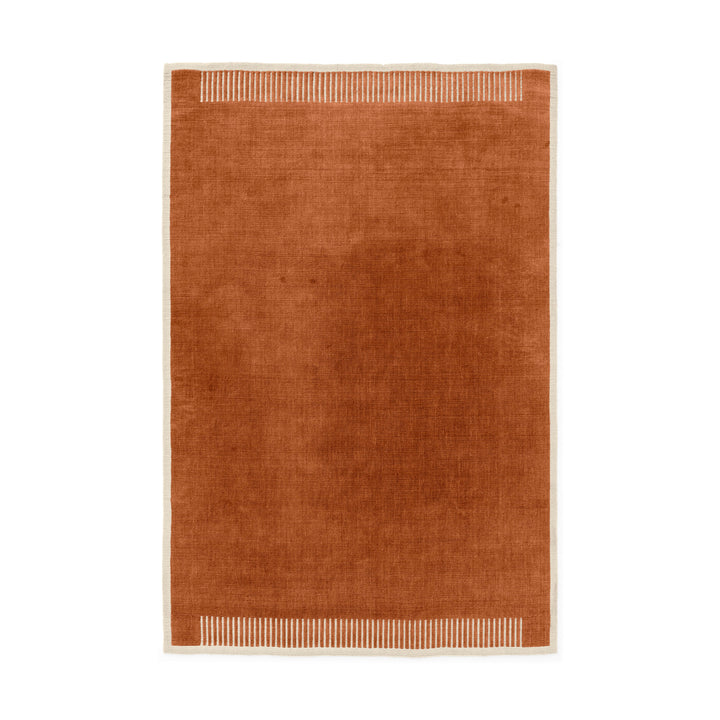 Duomo Rectangular Rug Rugs Audo Copenhagen Terracotta Red