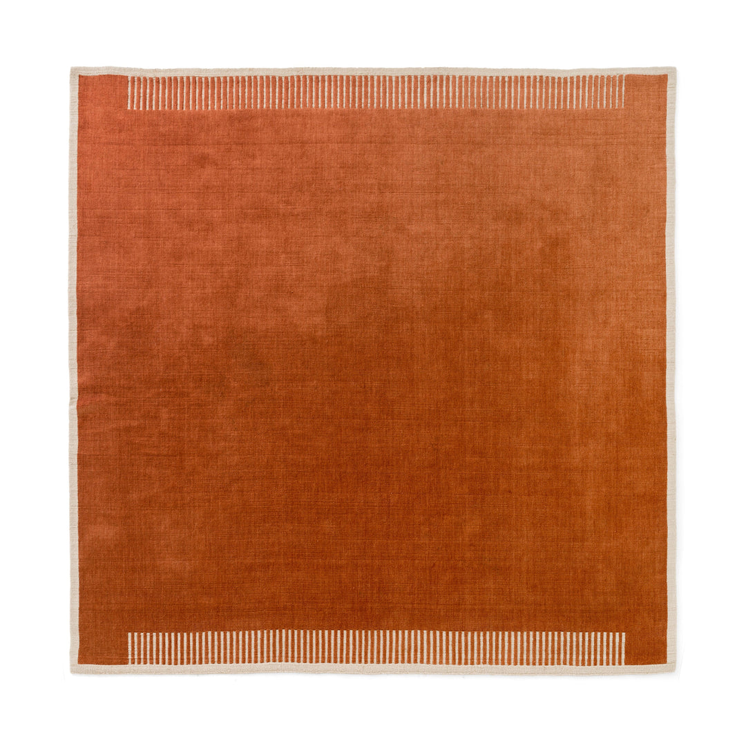Duomo Square Rug Rugs Audo Copenhagen Terracotta Red