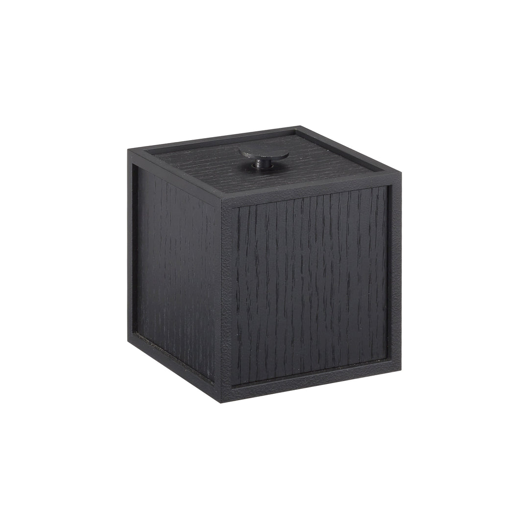 Frame Storage Box Decor Audo Copenhagen Black Stained Ash Small: 3.9 in width