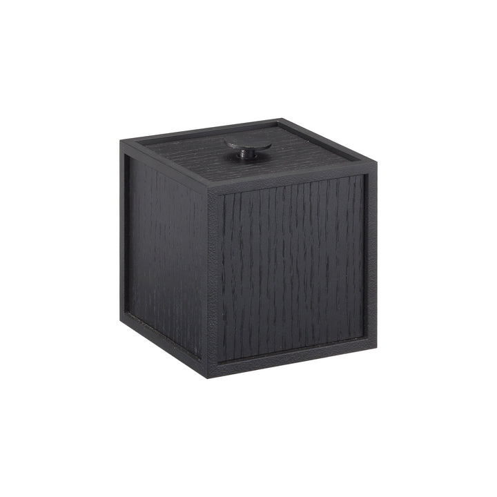 Frame Storage Box Decor Audo Copenhagen Black Stained Ash Small: 3.9 in width