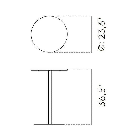 Harbour Round Column Table Tables Audo Copenhagen