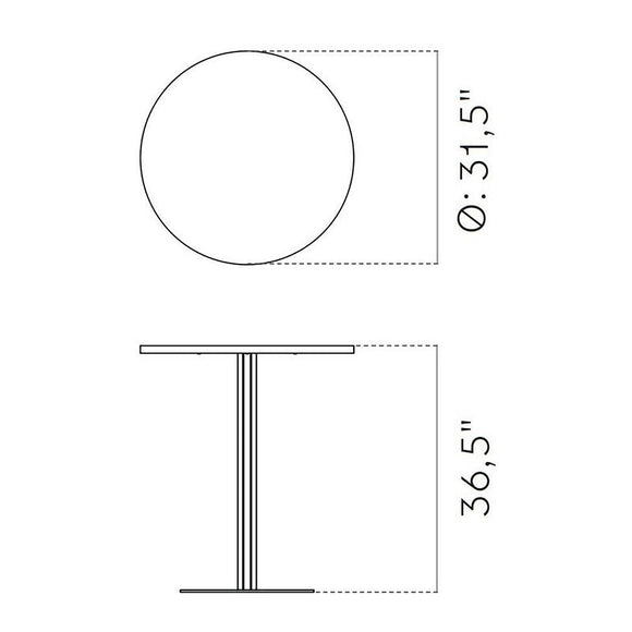 Harbour Round Column Table Tables Audo Copenhagen