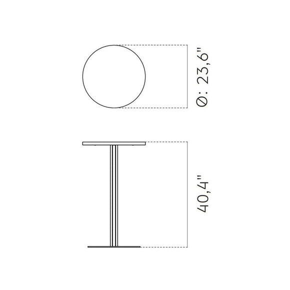 Harbour Round Column Table Tables Audo Copenhagen
