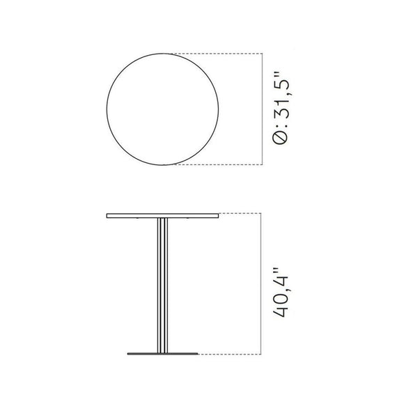 Harbour Round Column Table Tables Audo Copenhagen