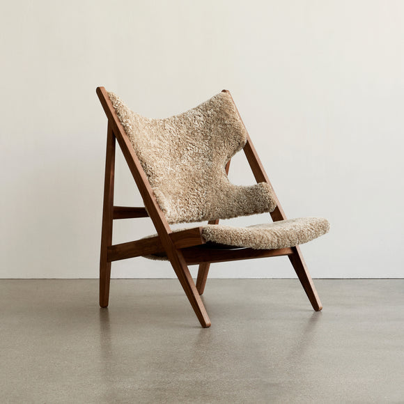 Knitting Lounge Chair Sheepskin Upholstery Chairs Audo Copenhagen