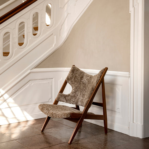 Knitting Lounge Chair Sheepskin Upholstery Chairs Audo Copenhagen