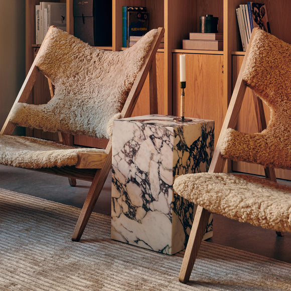 Knitting Lounge Chair Sheepskin Upholstery Chairs Audo Copenhagen