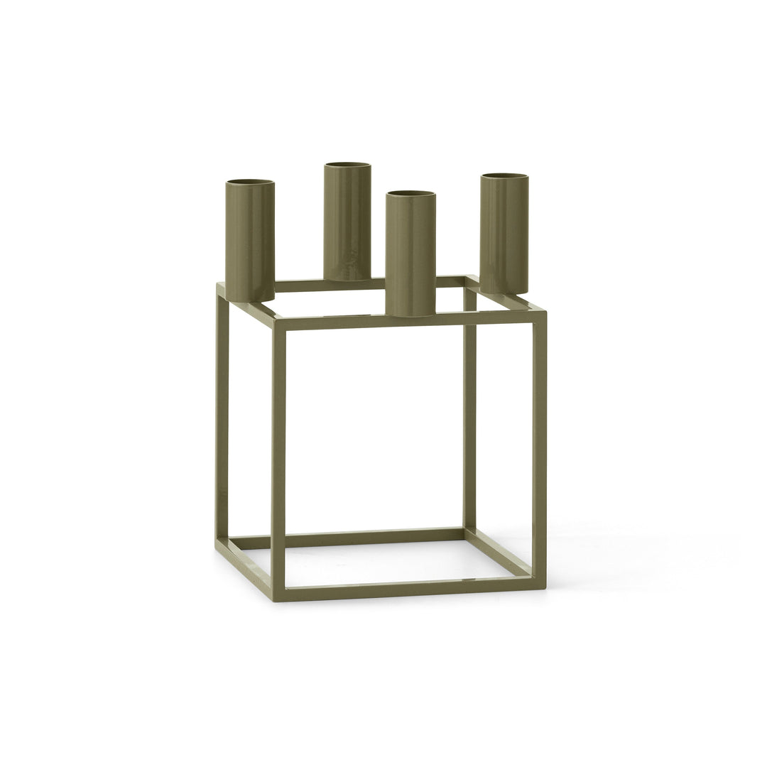 Kubus 4 Candleholder Candle Holders Audo Copenhagen Olive Candleholder Only Candleholder Only