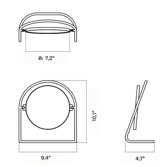 Nimbus Table Mirror Mirrors Audo Copenhagen