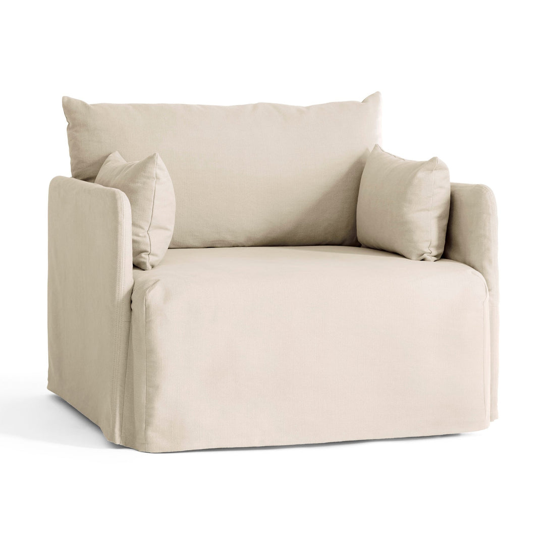 Offset Lounge Chair with Loose Cover Chairs Audo Copenhagen YC04064-01 - Logan Jasmine