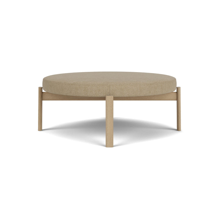 Passage Pouf Ottomans Audo Copenhagen 02 - Audo Boucle Beige / Natural Oak