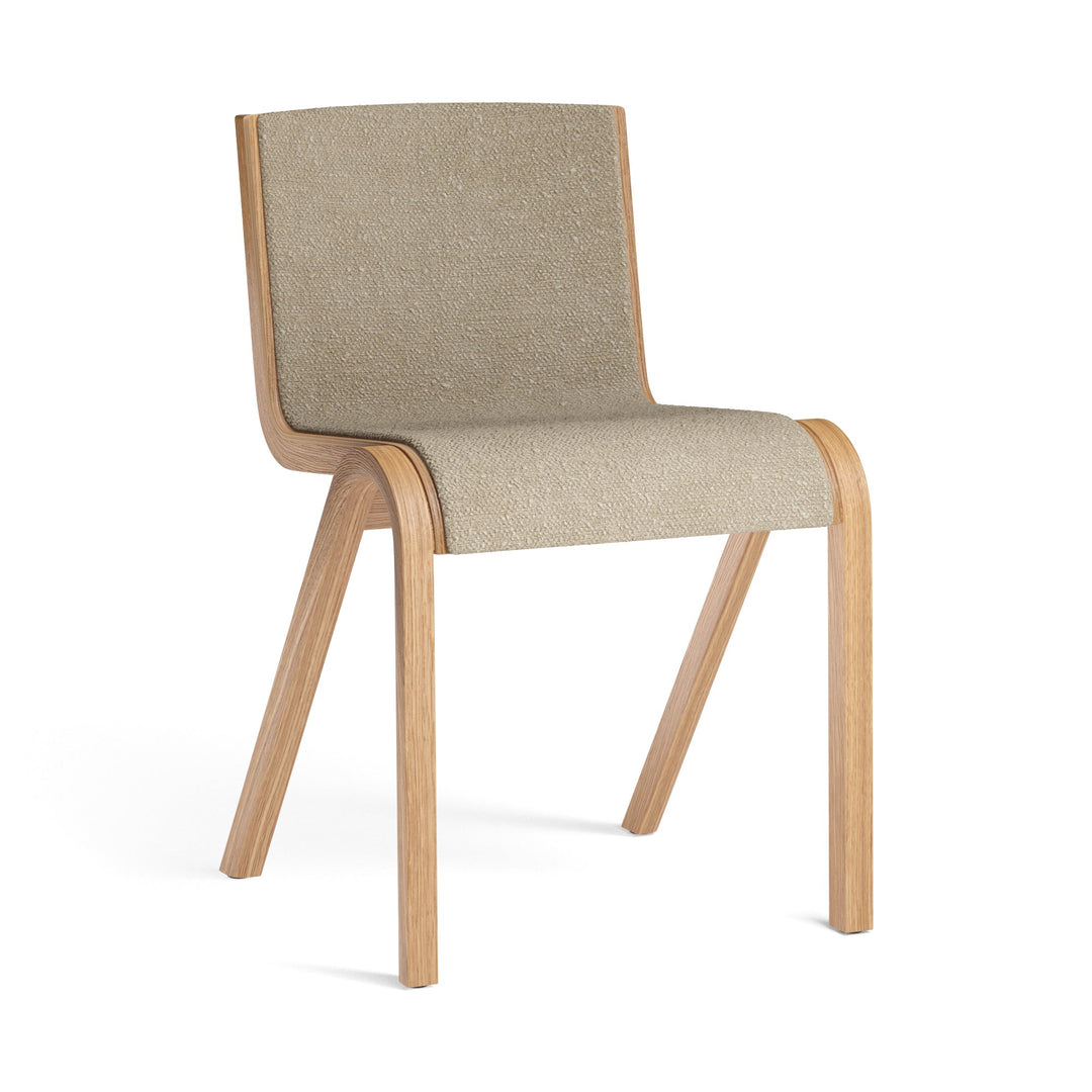 Ready Upholstered Dining Chair Chairs Audo Copenhagen Natural Oak / Boucle 02