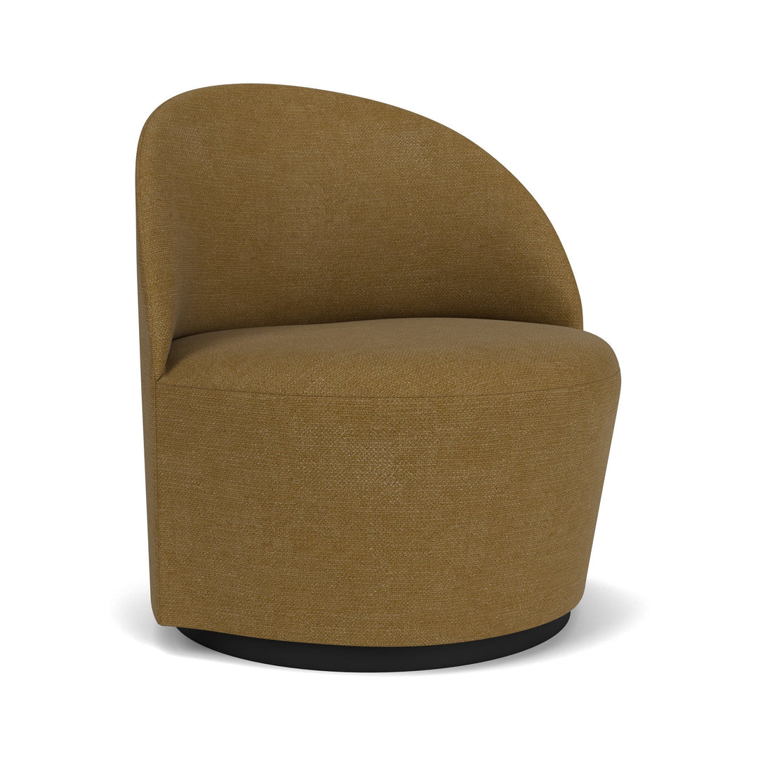 Tearoom Lounge Chair with Return Swivel Base Furniture Audo Copenhagen 06 - Audo Boucle Gold