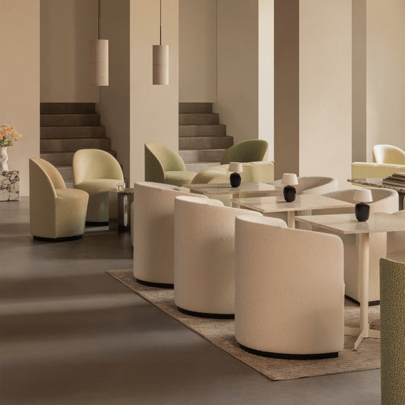 Tearoom Side Chair with Return Swivel Base Chairs Audo Copenhagen