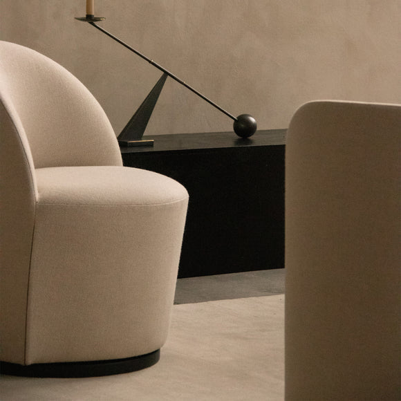 Tearoom Side Chair with Return Swivel Base Chairs Audo Copenhagen
