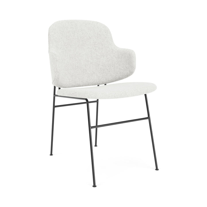 The Penguin Fully Upholstered Dining Chair Chairs Audo Copenhagen 0110 - Grey Hallingdal