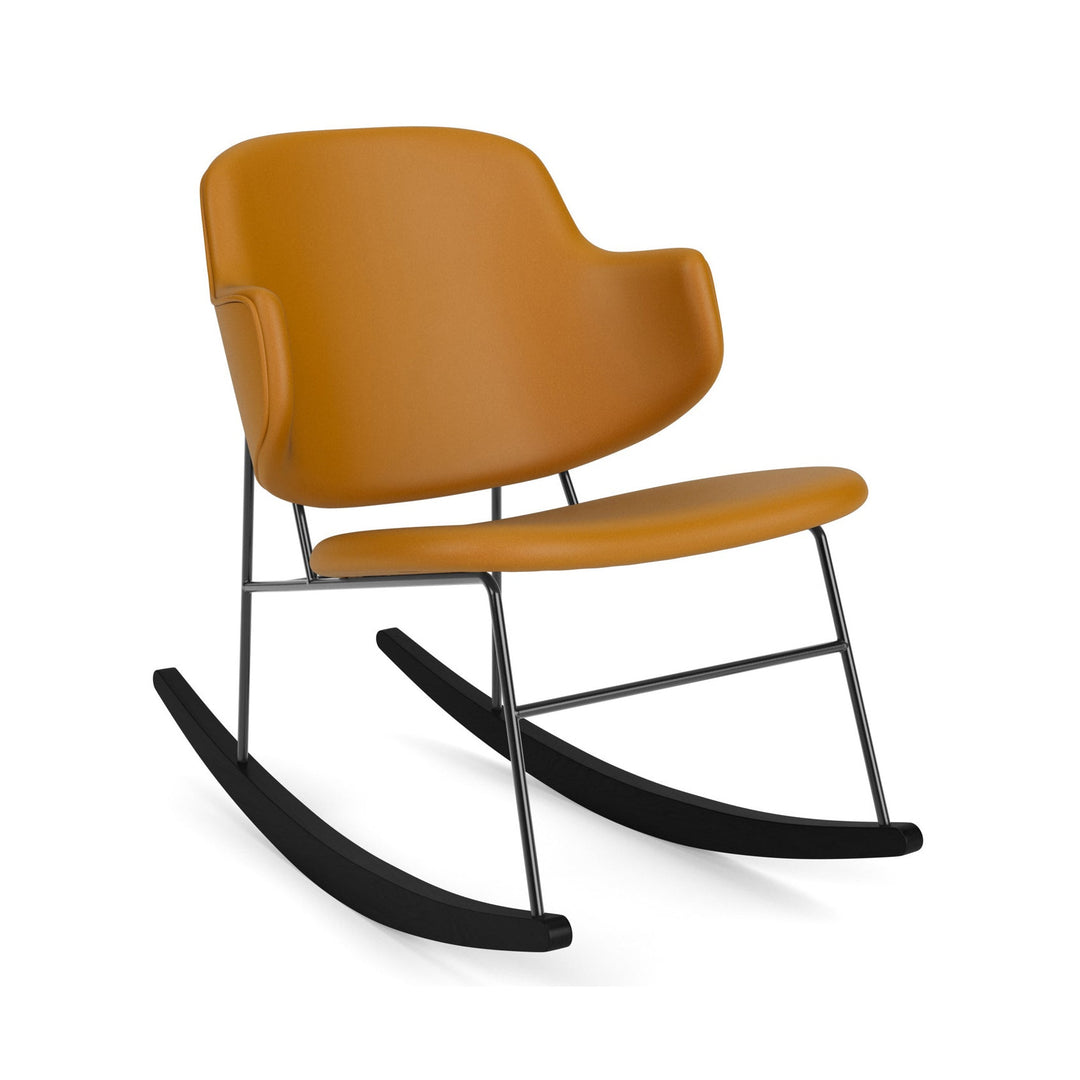 The Penguin Upholstered Rocking Chair Rocking Chairs Audo Copenhagen 0250 - Cognac Dakar Leather