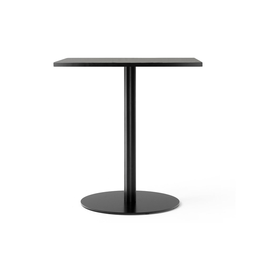 Harbour Column Rectangular Table Tables Audo Copenhagen Black Oak Veneer Round Base Dining: 28.5 in height