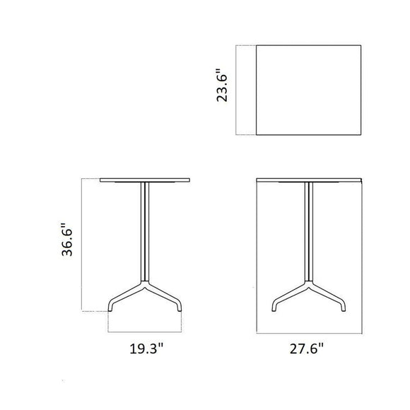 Harbour Column Rectangular Table Tables Audo Copenhagen