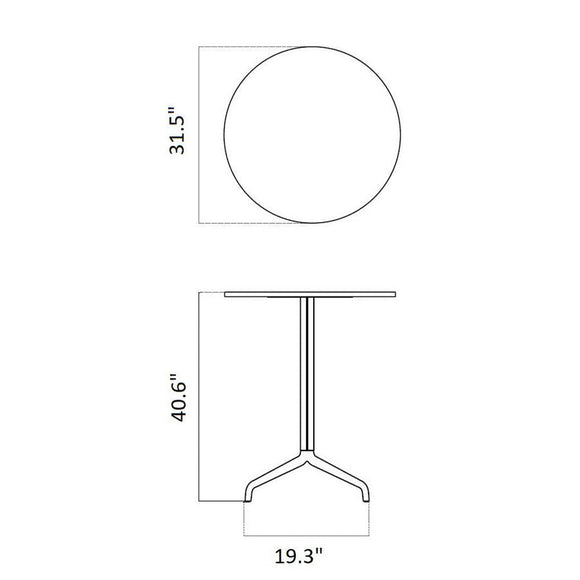 Harbour Round Column Table Tables Audo Copenhagen