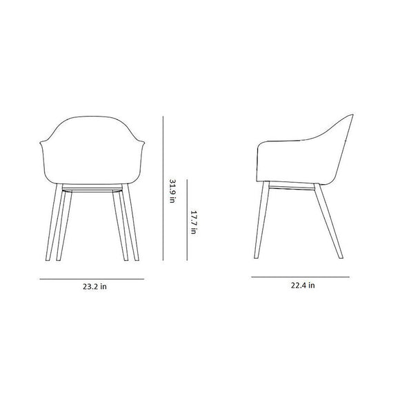 Harbour Upholstered Dining Chair Chairs Audo Copenhagen