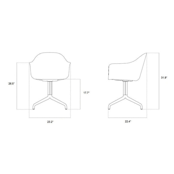 Harbour Upholstered Dining Chair Chairs Audo Copenhagen