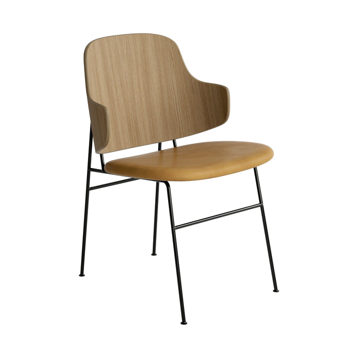The Penguin Dining Chair Chairs Audo Copenhagen 0842 - Black Dakar / Natural Oak